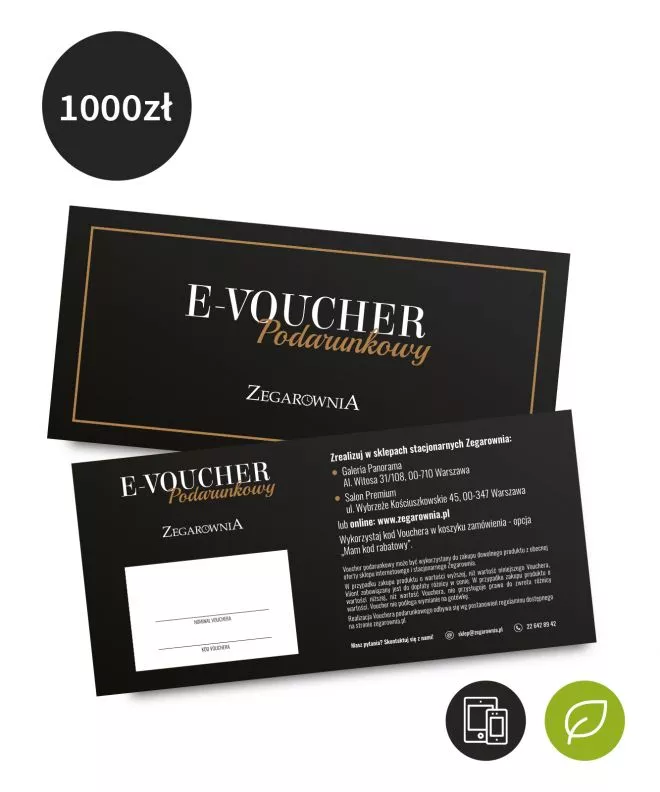 e-Karta Podarunkowa 1000 zł (elektroniczna) 1000