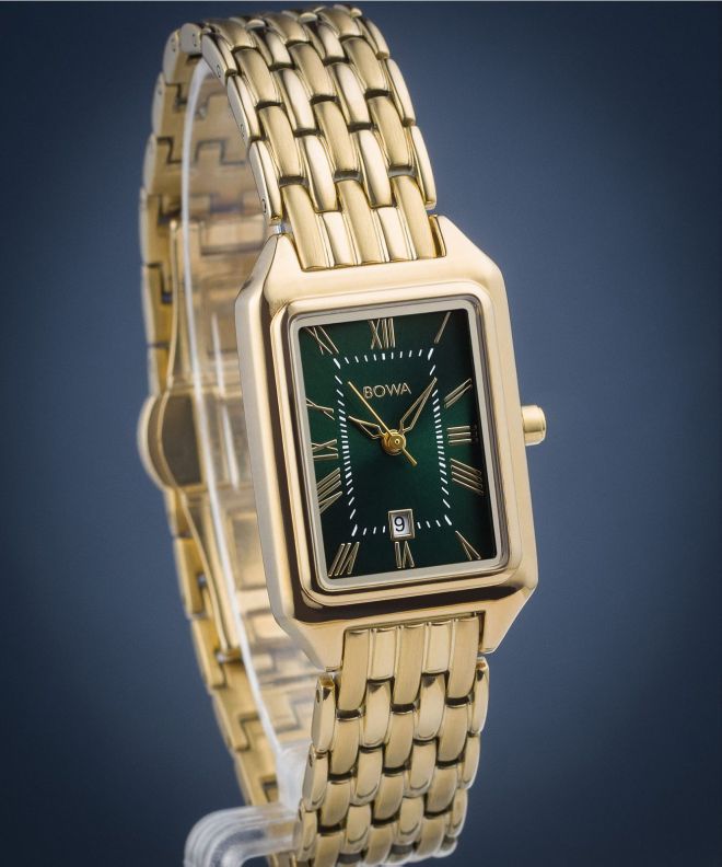 Zegarek damski BOWA Barcelona Green Gold Steel 23 BC235-04-144S