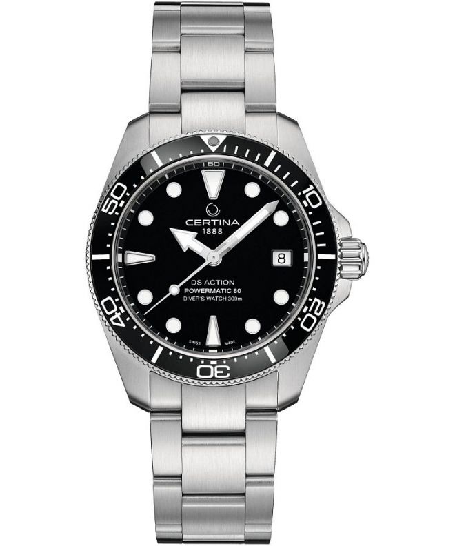 Zegarek męski Certina DS Action Diver 38 mm Powermatic 80 Automatic C048.807.11.051.00 (C0488071105100)