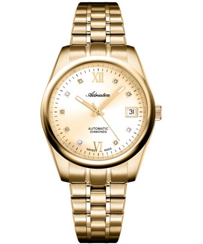 Zegarek damski Adriatica Classic Automatic Diamonds A3198.1181DA