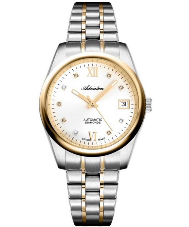 Zegarek damski Adriatica Classic Automatic Diamonds A3198.2183DA