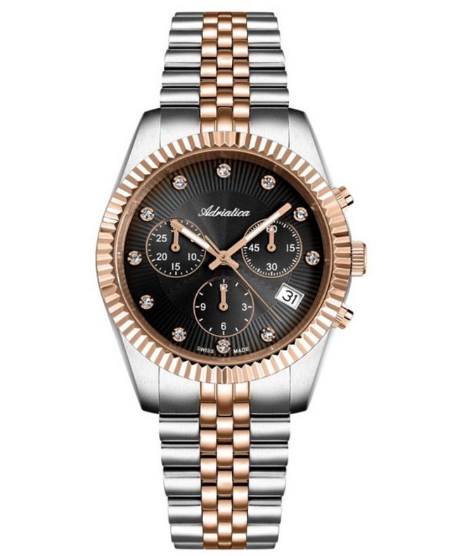 Zegarek damski Adriatica Classic Chronograph A3809.R1R6CH