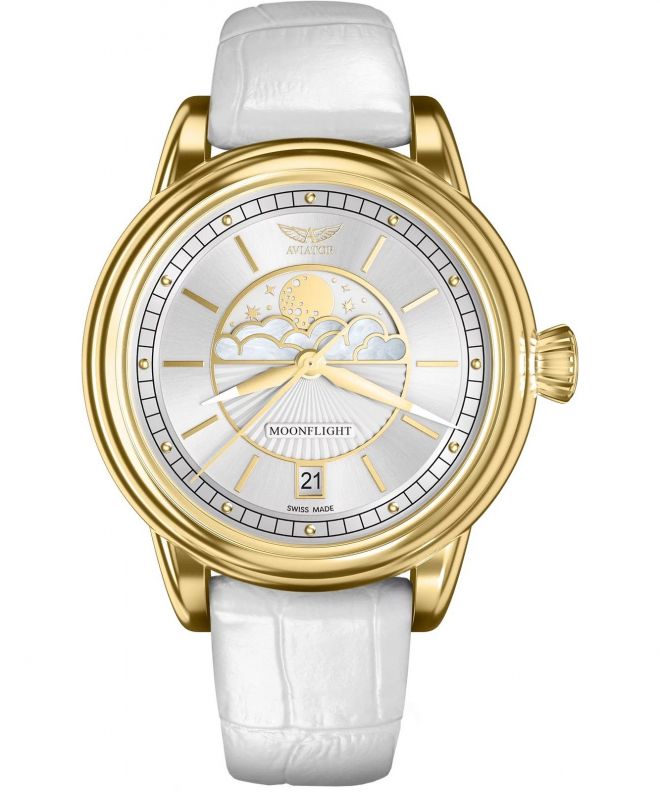 Zegarek damski Aviator Douglas Moonflight Limited Edition V.1.33.1.343.4