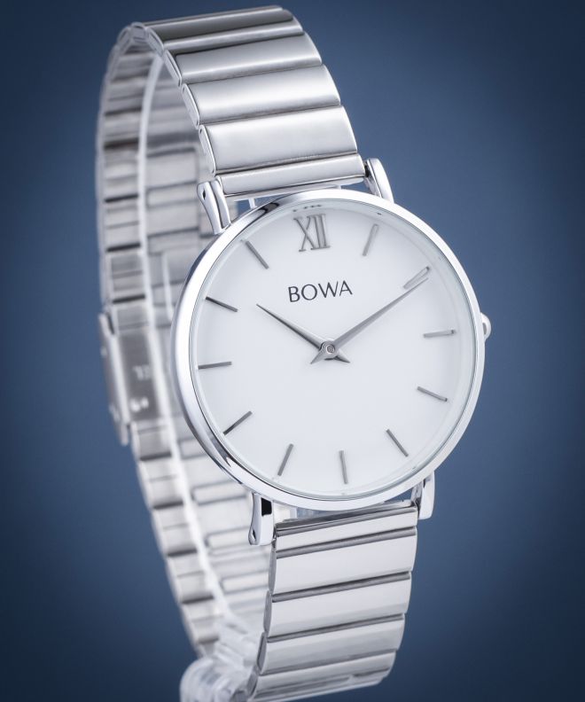 Zegarek damski BOWA London White-Silver Steel 33 LO332-25-165S