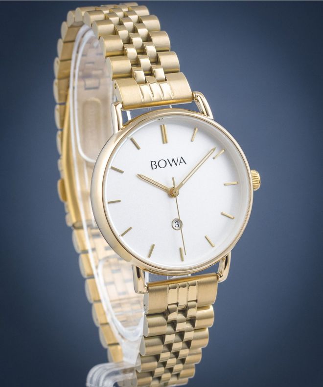 Zegarek damski BOWA Milan White Gold Steel 34 MI344-24-164S