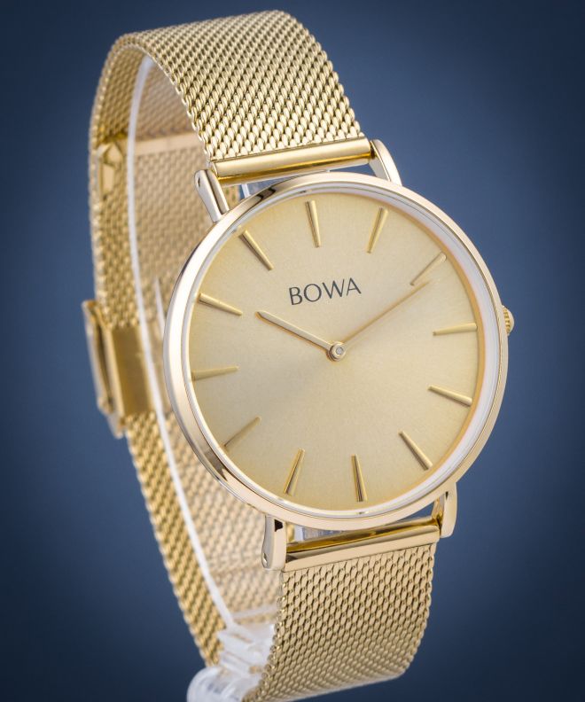 Zegarek BOWA New York Full Gold Mesh 38 NY384-44-184M
