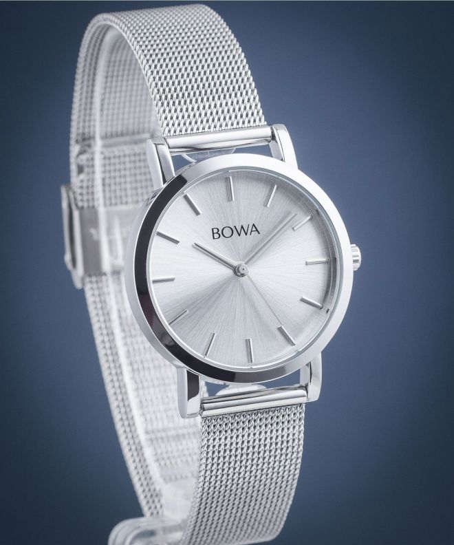Zegarek damski BOWA Tokyo Silver-Black Tone Mesh 33 TO335-55-165M