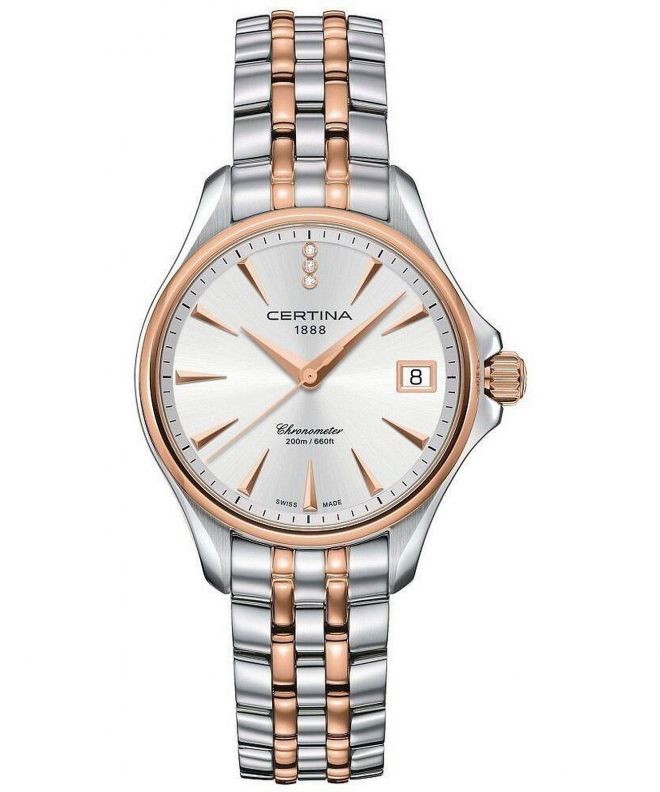 Zegarek damski Certina Aqua DS Action Lady Diamonds COSC C032.051.22.036.00 (C0320512203600)