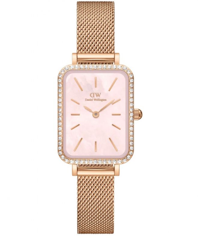Zegarek damski Daniel Wellington Quadro Lumine Bezel Melrose Pink 40 DW00100669