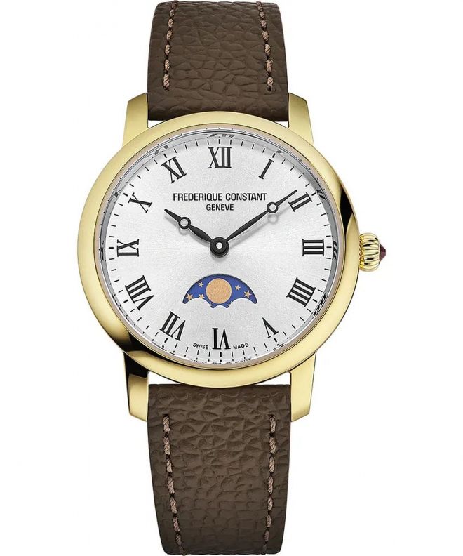 Zegarek damski Frederique Constant Moneta Moonphase FC-206RS1S5