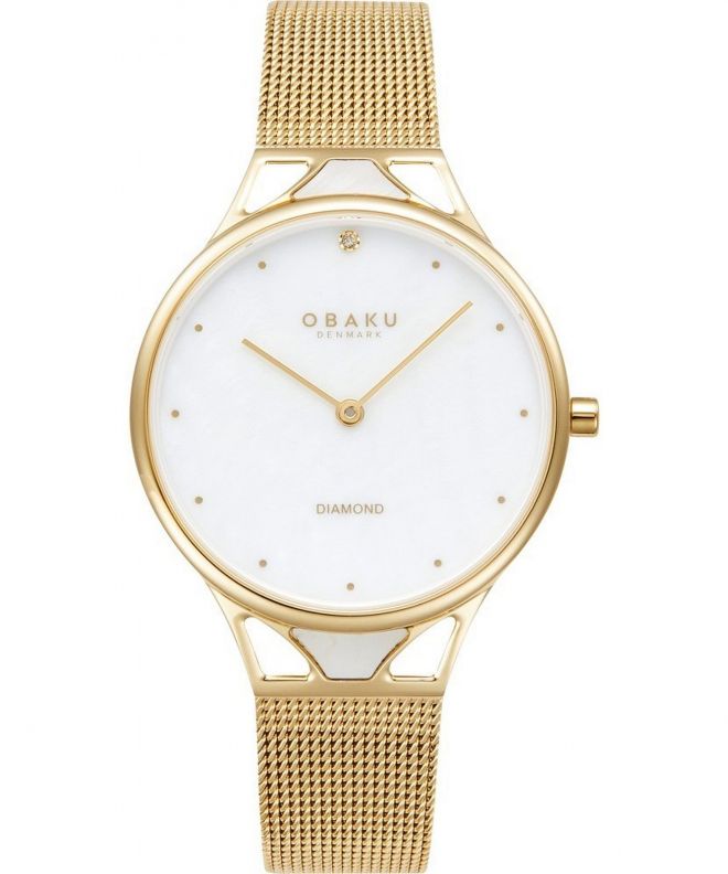 Zegarek damski Obaku Diamond V302LXGWMG