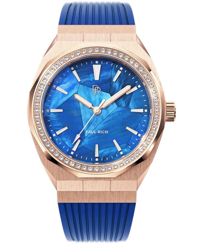 Zegarek damski Paul Rich Heart of the Ocean Blue Rose Gold 808857769770