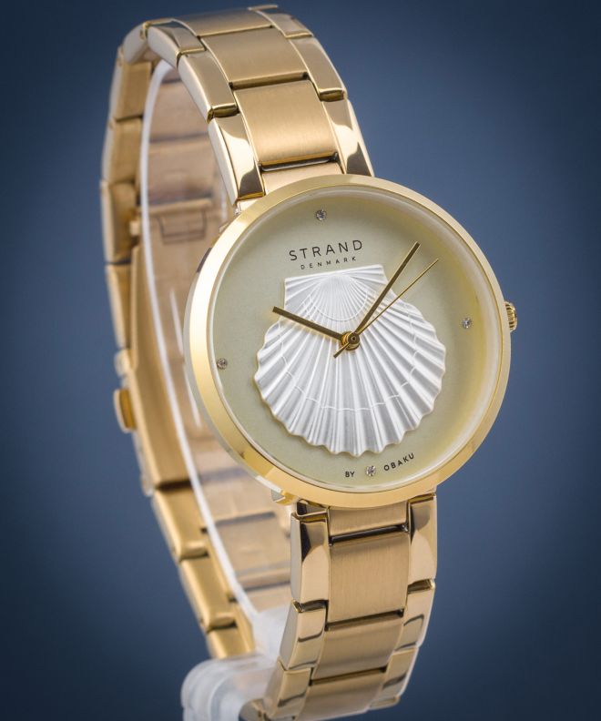 Zegarek damski Strand by Obaku Oyster S700LHGGSG-DOT