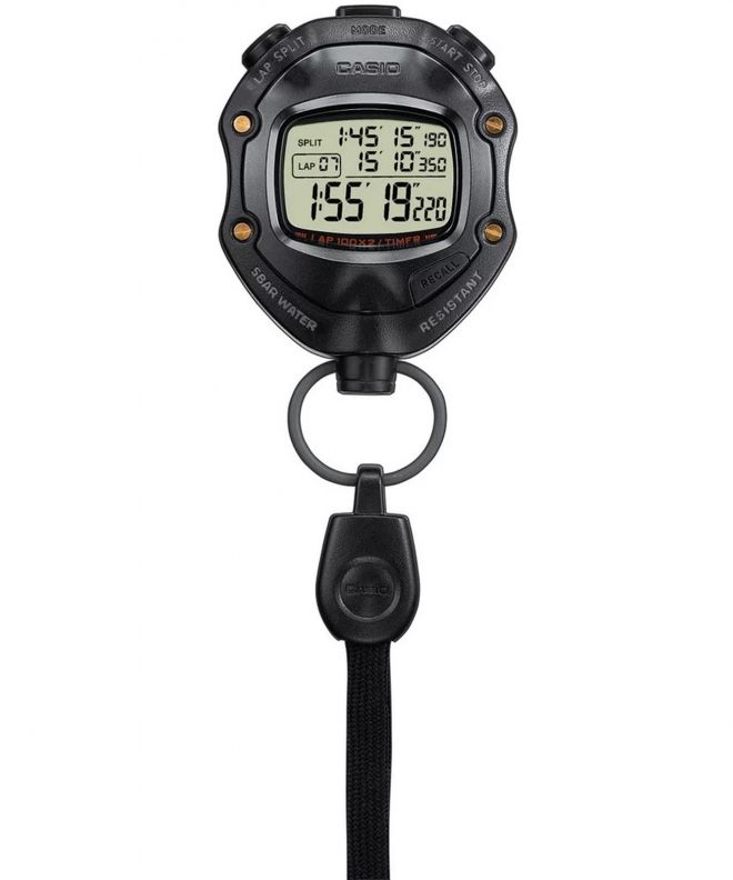 Zegarek kieszonkowy Casio Digital Black Stopwatch HS-80TW-1EF