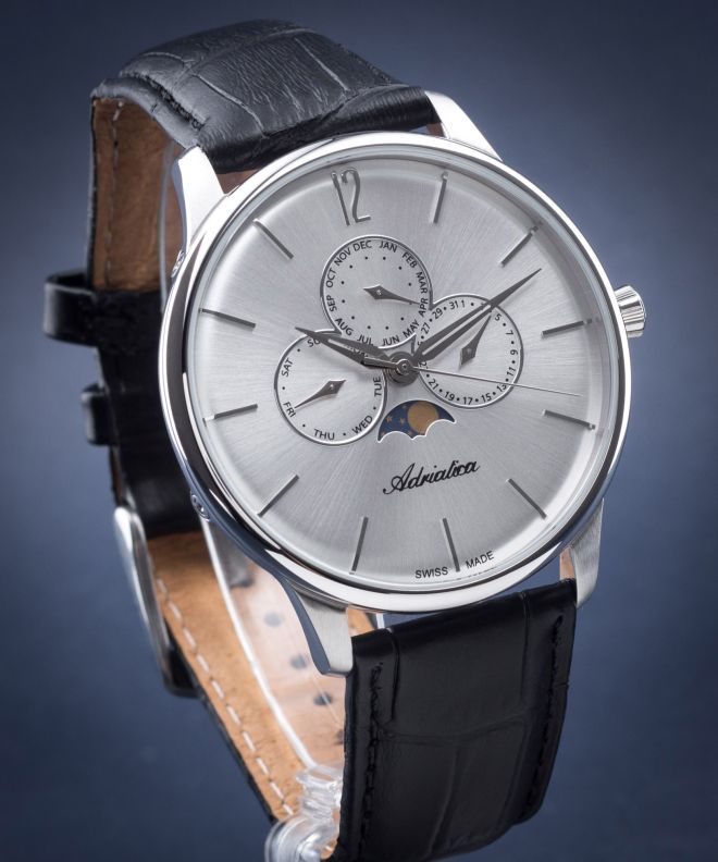 Zegarek męski Adriatica Classic Moonphase A8269.5253QF
