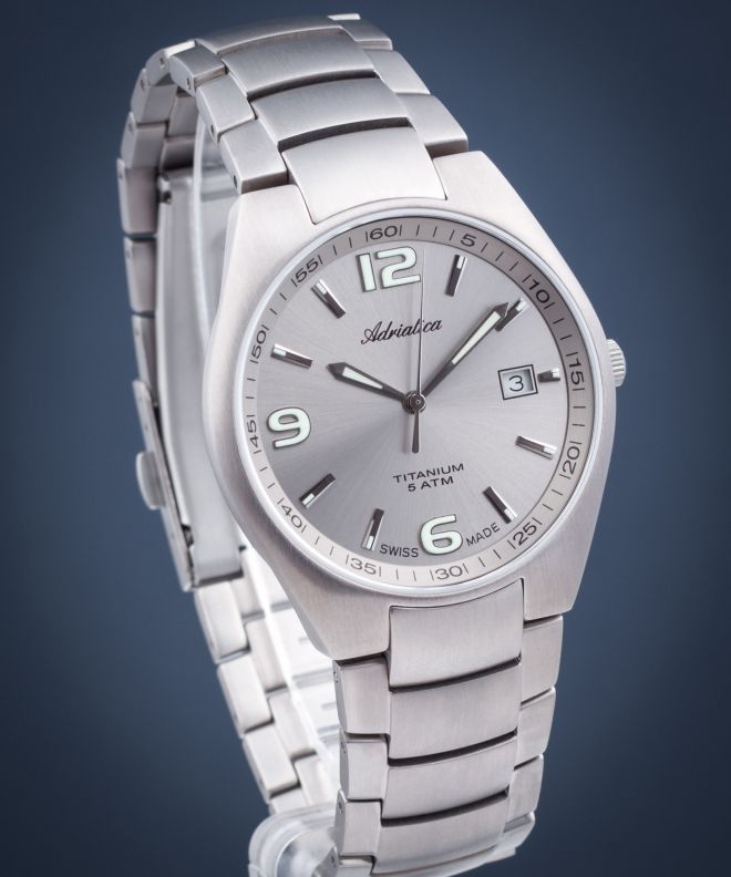 Zegarek męski Adriatica Titanium A1069.4157Q