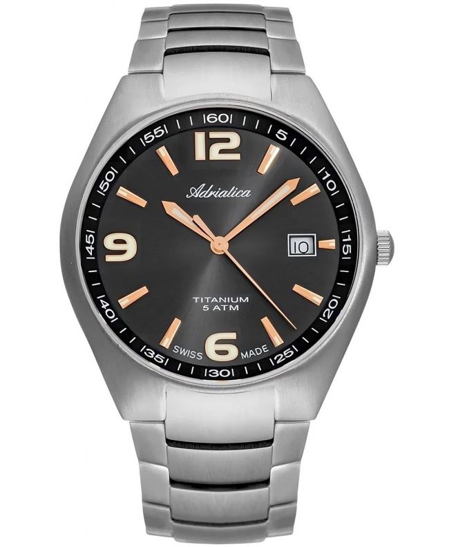 Zegarek męski Adriatica Titanium A1069.41R6Q