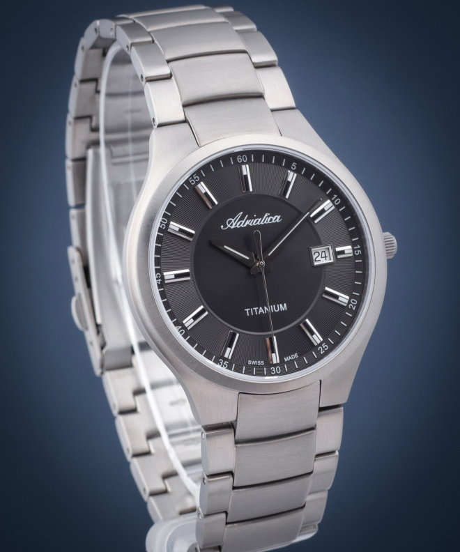 Zegarek męski Adriatica Titanium A8329.4116Q