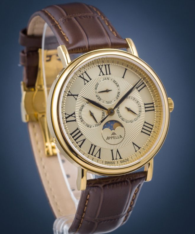 Zegarek męski Appella Moonphase L70004.1B31QF