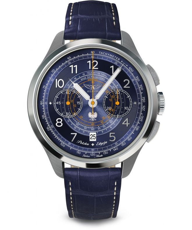 Zegarek męski Aviator Heritage Chronograph Trimeter Polska Edycja Limitowana V.4.40.0.352.4 PL