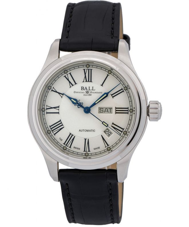 Zegarek męski Ball Trainmaster Roman Automatic NM1058D-L4J-WH