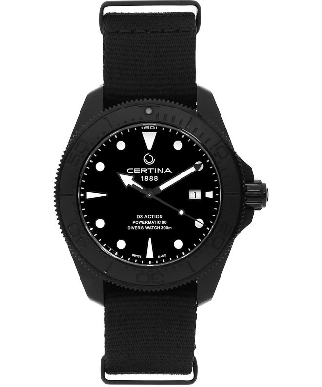 Zegarek męski Certina DS Action Diver Powermatic 80 C032.607.38.051.00 (C0326073805100)
