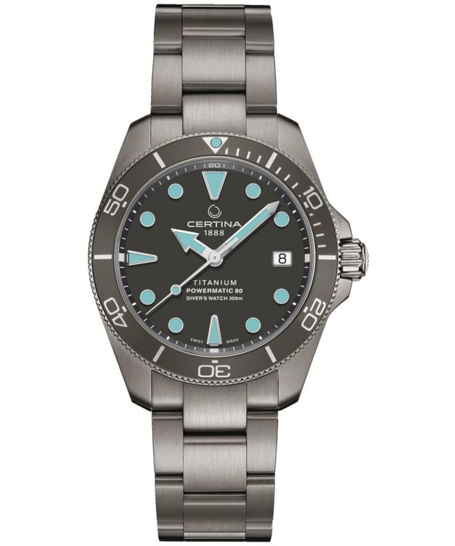 Zegarek męski Certina DS Action Diver Titanium Powermatic 80 C032.807.44.081.00 (C0328074408100)