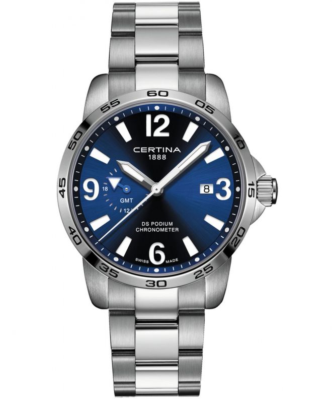 Zegarek męski Certina DS Podium GMT C034.455.11.040.00 (C0344551104000)