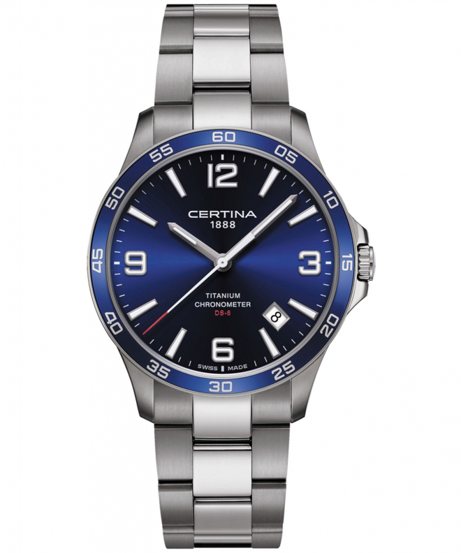 Zegarek męski Certina Urban DS-8 Titanium C033.851.44.047.00 (C0338514404700)