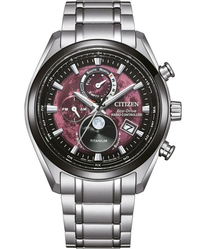 Zegarek męski Citizen Tsukiyomi Radio Controlled Moonphase BY1018-80X