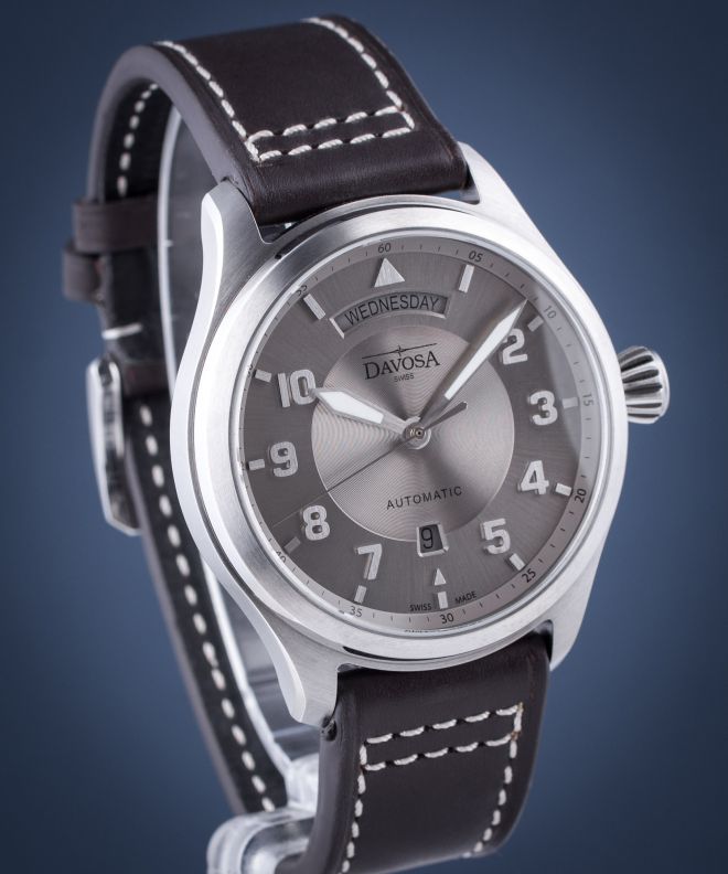Zegarek męski Davosa Newton Pilot Day-Date Automatic					 161.585.15