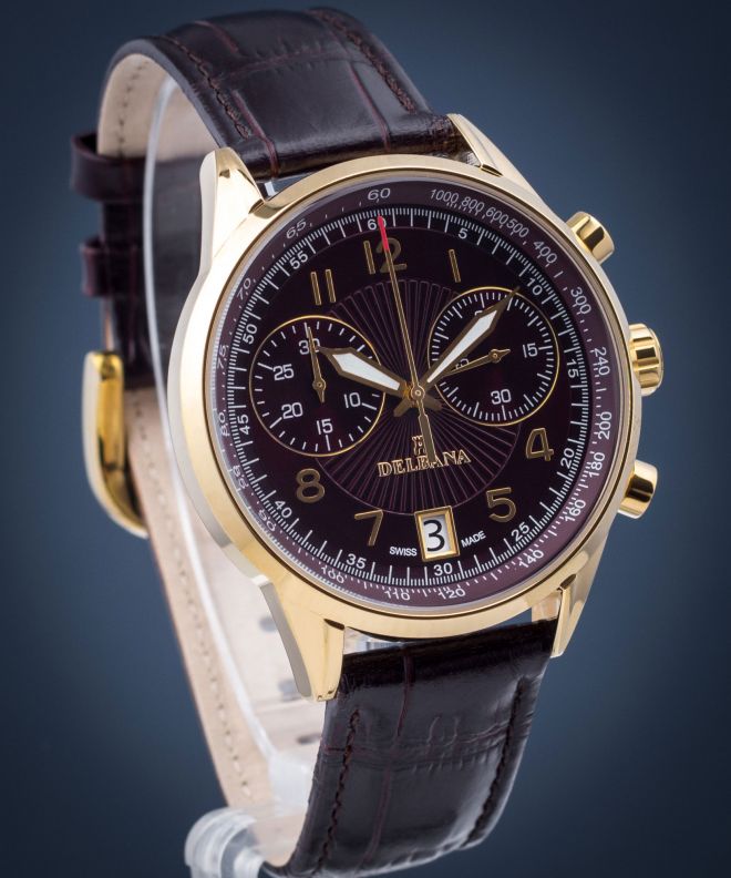 Zegarek męski Delbana Retro Chronograph 42601.672.6.104