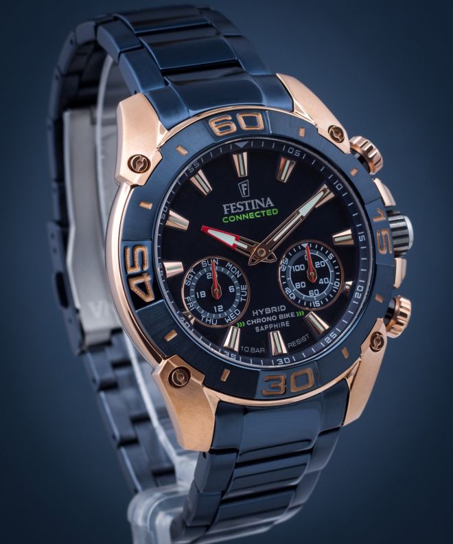 Zegarek męski Festina Connected Hybrid Smartwatch Chrono Bike F20549/1