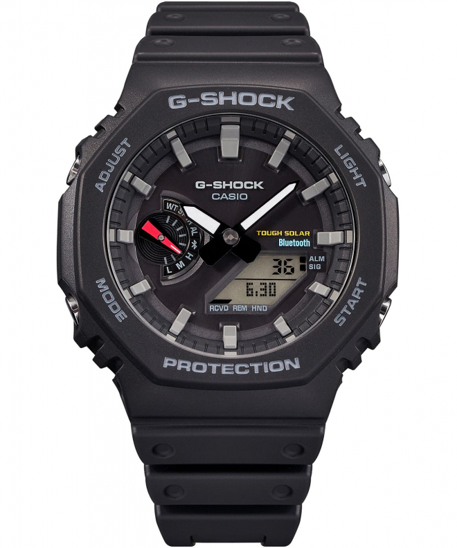 Zegarek Casio G-SHOCK Octagon Carbon Core Guard Bluetooth Tought Solar GA-B2100-1AER