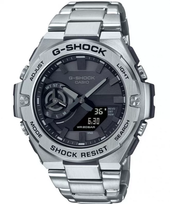 Zegarek męski Casio G-SHOCK G-Steel Premium Bluetooth Sync Carbon Core Guard GST-B500D-1A1ER