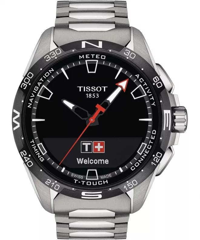 Zegarek męski hybrydowy Tissot T-Touch Connect Solar T121.420.44.051.00 (T1214204405100)