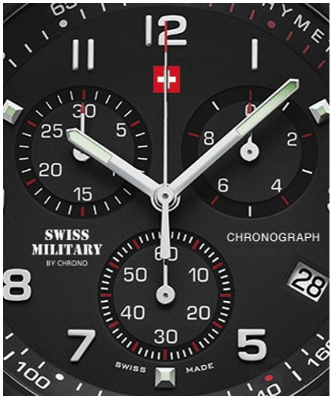 Swiss Military Calibro Rosso Star 06-5R4 Orologio da Uomo 45 MM Cronografo