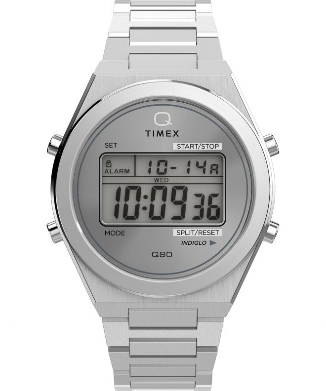 Zegarek męski Timex Q Timex® Q80 Continental 39 mm Stainless Steel Bracelet TW2Y09800