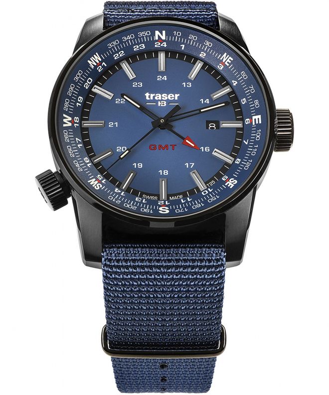 Zegarek męski Traser P68 Pathfinder GMT Blue TS-109034