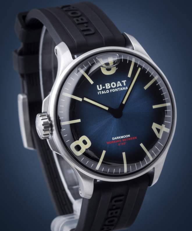Zegarek męski U-BOAT Darkmoon Blue SS Soleil 8704-D (8704-C, 8704-B, 8704)