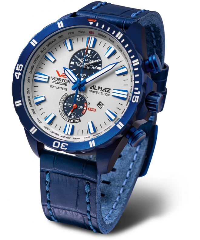 Zegarek męski Vostok Europe Almaz Space Station Limited Edition Chronograph YM8J-320D657