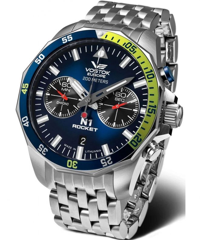 Zegarek męski Vostok Europe Rocket N-1 Chrono Limited Edition 6S21-225A708B