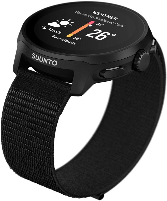 Zegarek multisportowy Suunto Run All Black Textile Strap SS051109000