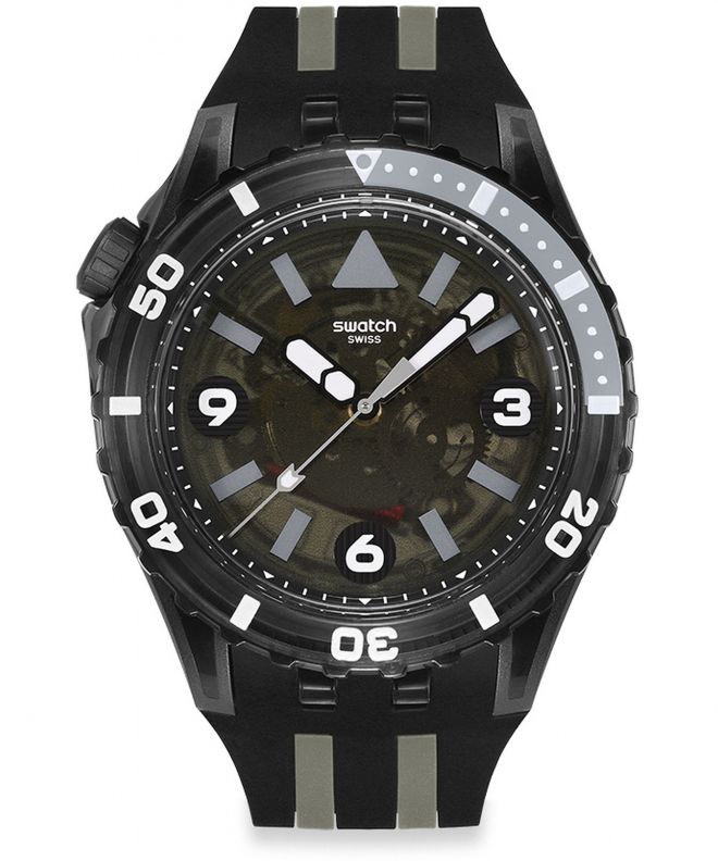 Zegarek Swatch Scubaqua Black Sea Nettle Skeleton SSCU09B100