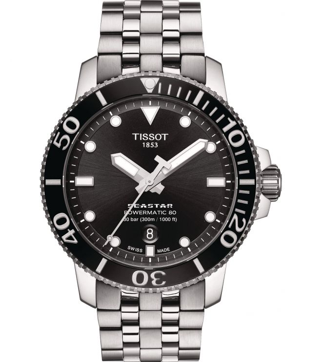 Zegarek męski Tissot Seastar 1000 Powermatic 80 T120.407.11.051.00 (T1204071105100)