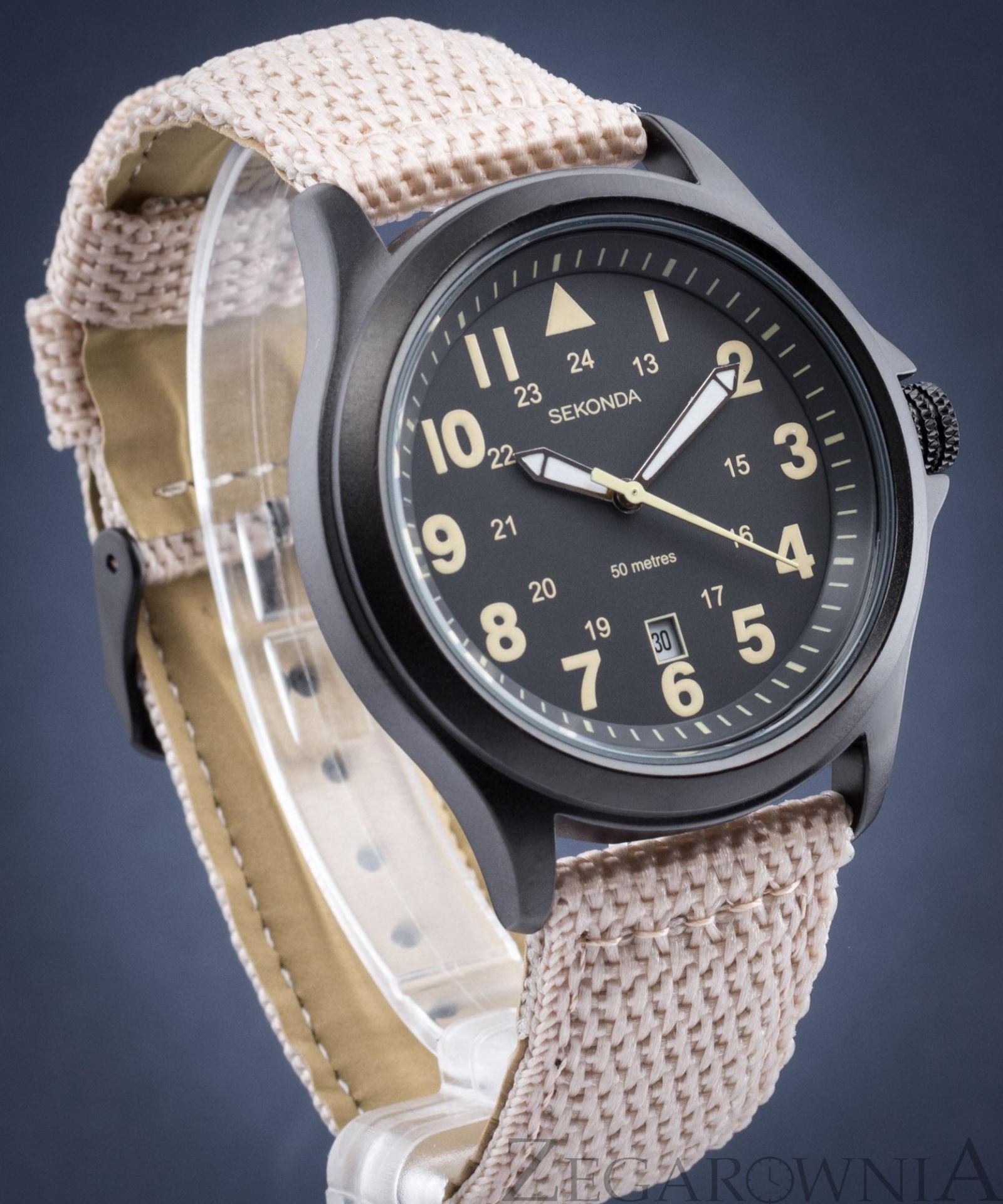 Sekonda Orologio Uomo Analogico - Quadrante Grigio, Cinturino In Pelle Marrone, Modello 1828 - 2