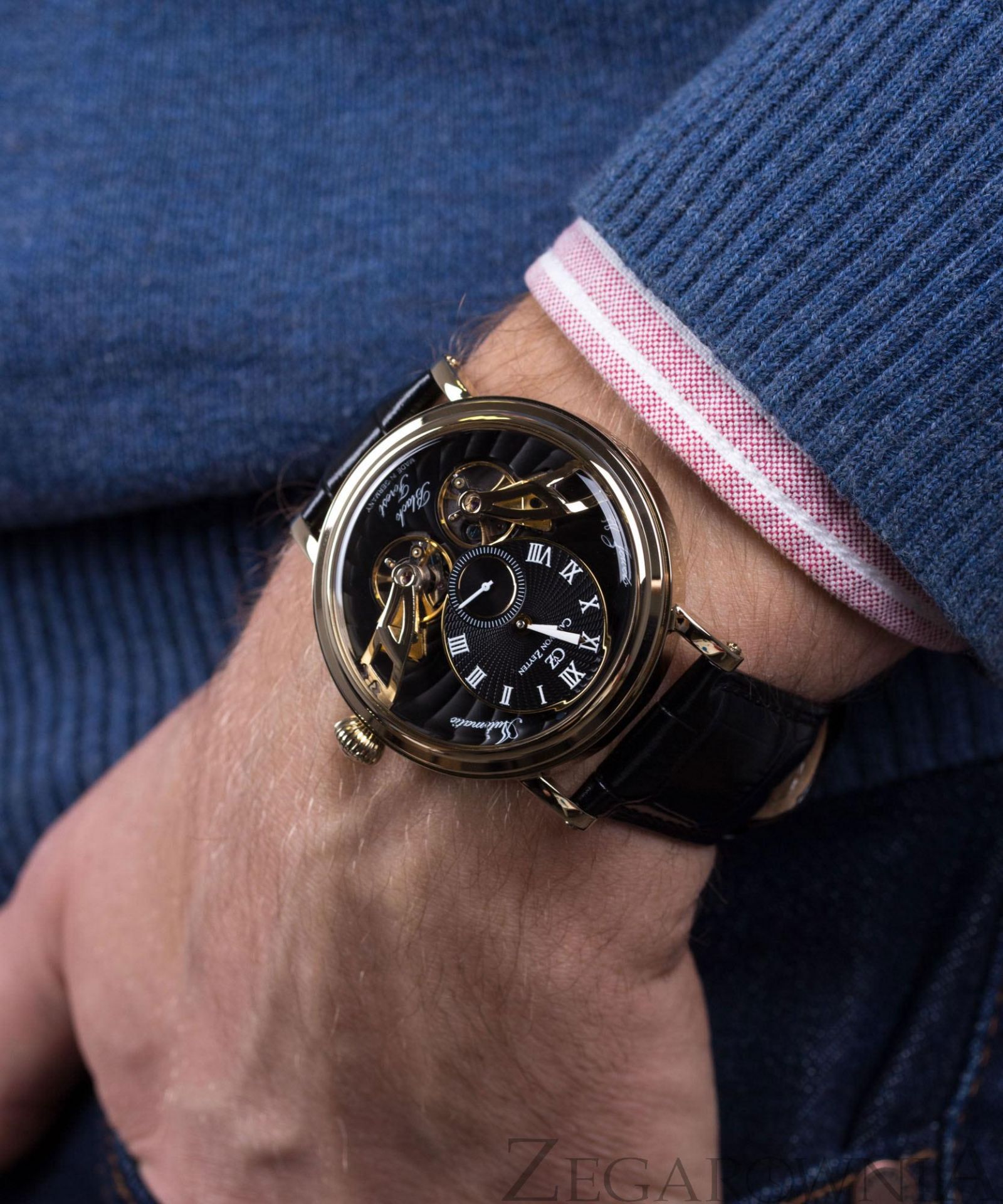 Zegarek Męski Carl Von Zeyten Neuschwanstein Automatic - Z Kopertą Ze Stali 316L I Niebieskim Cyferblatem
