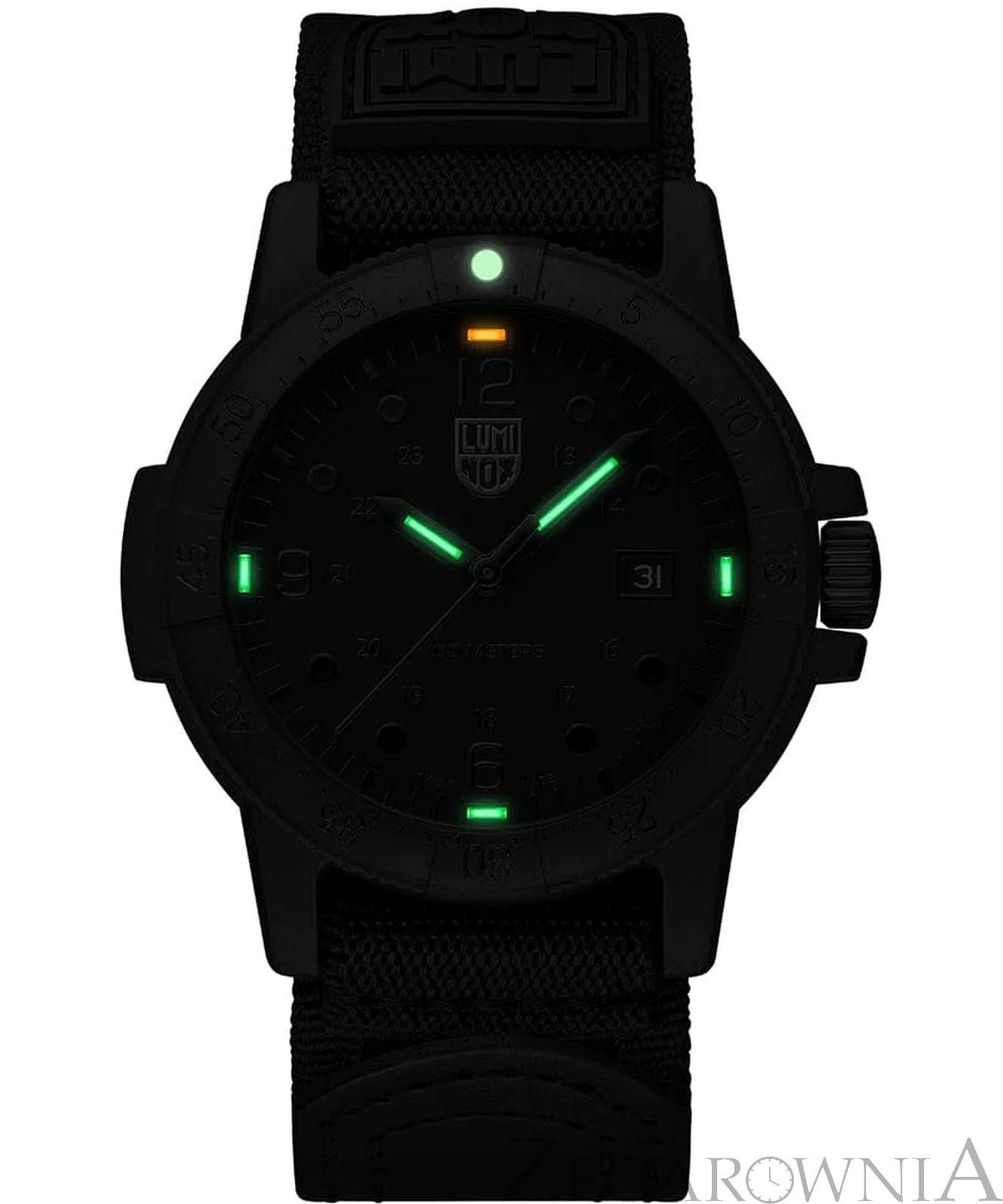 Luminox Uhrenband Schwarz SCHWARZ AUS Uhrenband Von Luminox - Nylon, Marineblaue Dichtungen, 22/23 Mm, Für Modelle 3000/3900/3050 Rubber Band