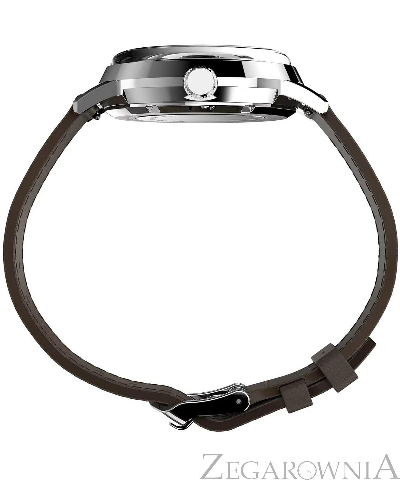 Timex TW2V44500 Orologio Uomo Automatico – Design Rotondo Senza Data – Eleganza Meccanica