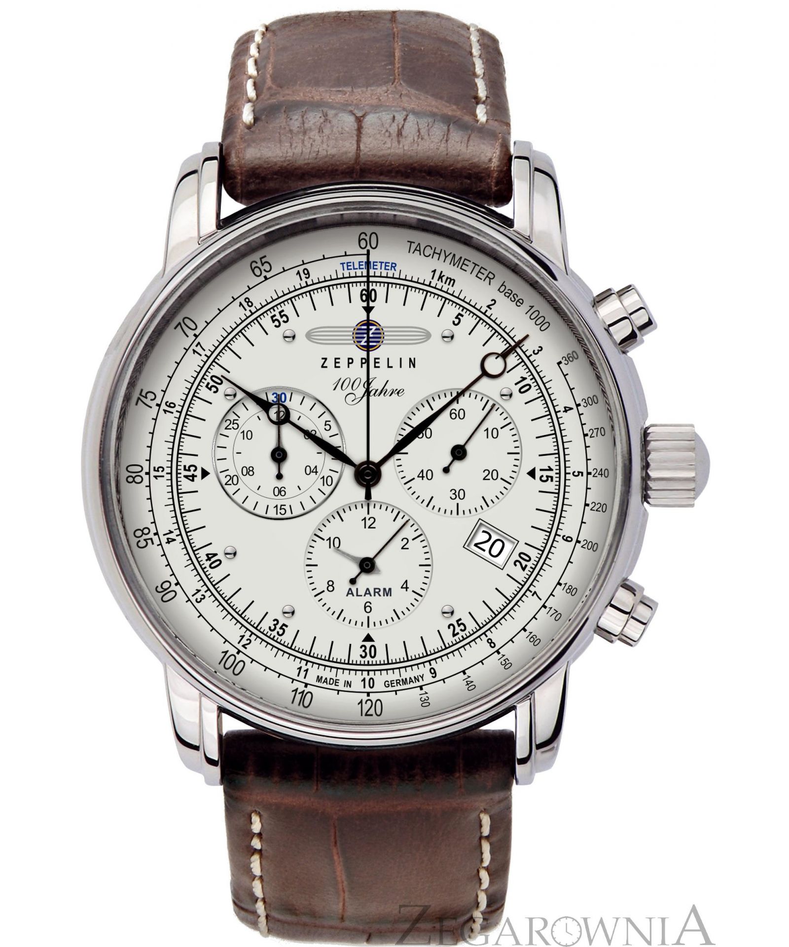Orologio da uomo al quarzo Zeppelin 100 Jahre 8680-3 86803